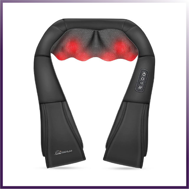 Rested Co. heated neck and shoulder massager, part of the Desk Recovery Kit bundle