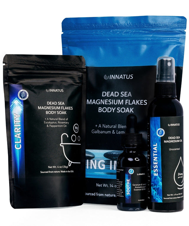 Rested Co. Dead Sea Spa Gift Set with bath salts and skincare items