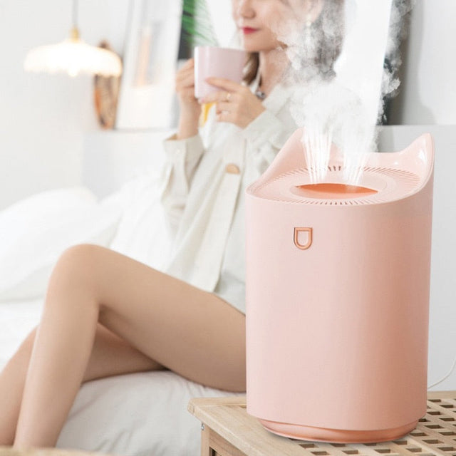 Rested Co. 3L ultrasonic aroma diffuser and humidifier releasing mist